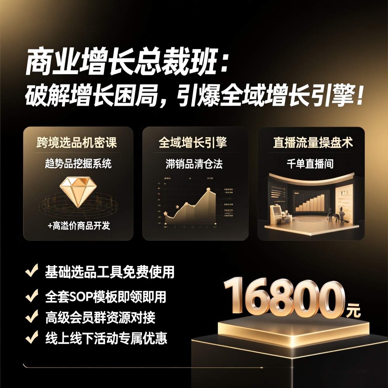 【JD】TikTok Shop商业增长课程培训爆品打造直播间操盘私域增长课程培训服务